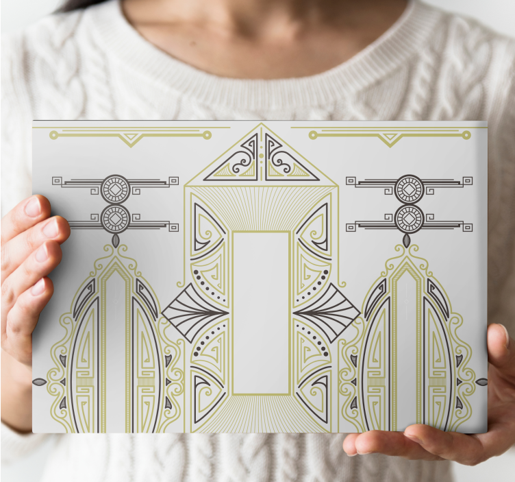 moderný obraz usporiadanie geometrických tvarov - Tenstickers