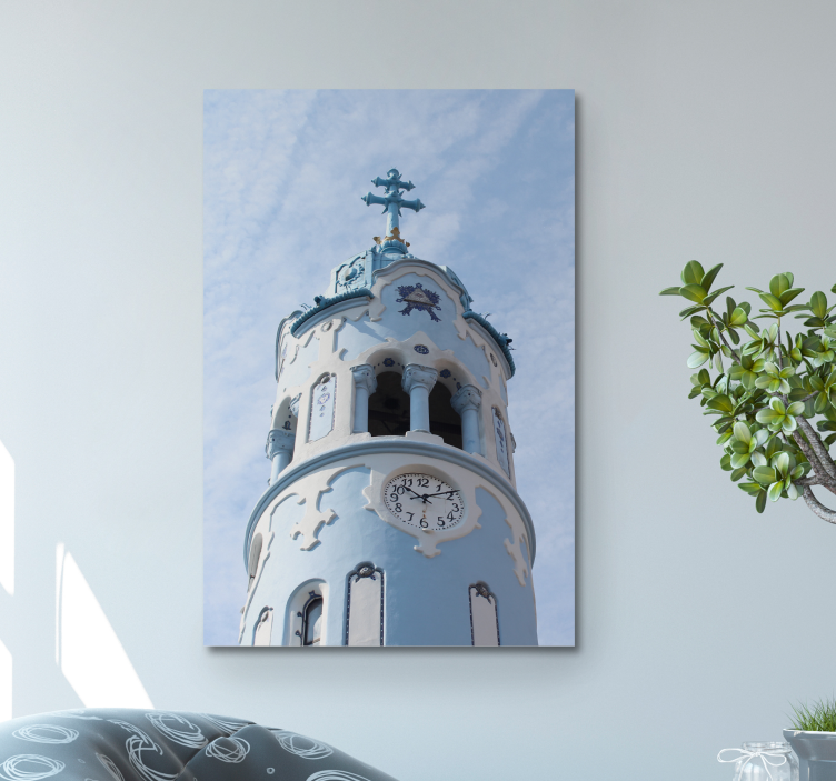 Obraz na stenu Modrý kostol - Tenstickers