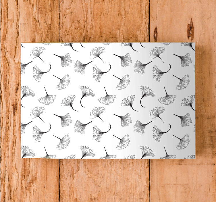 Obraz na stenu rastliny inšpirovaný listom ginka - Tenstickers