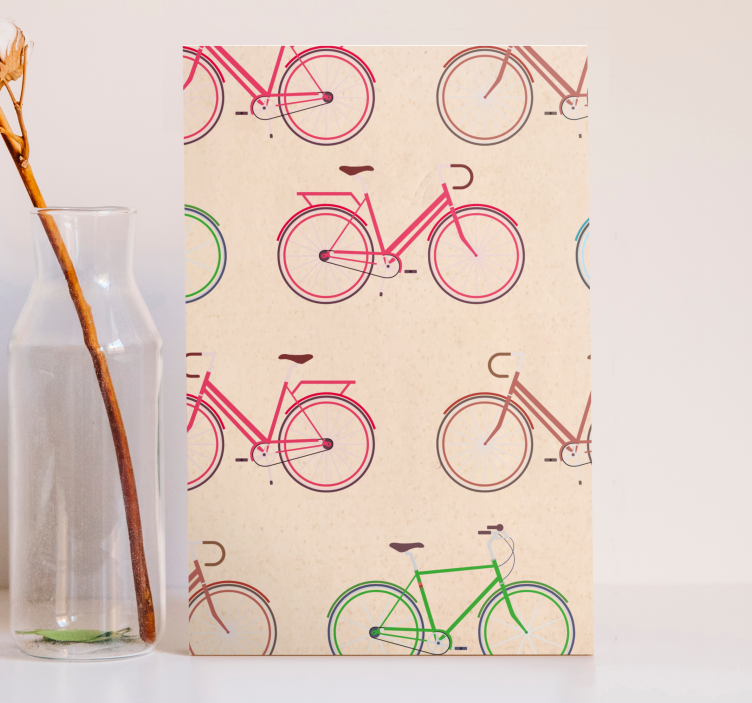 Obraz na stenu šport farebné bicyklové vzory - Tenstickers