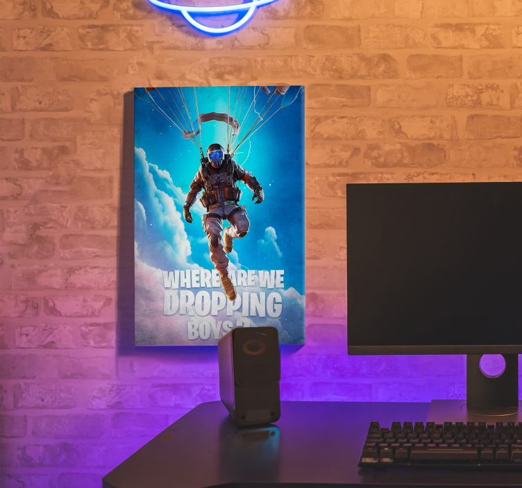 obraz na stenu videohry kde padáme - Tenstickers