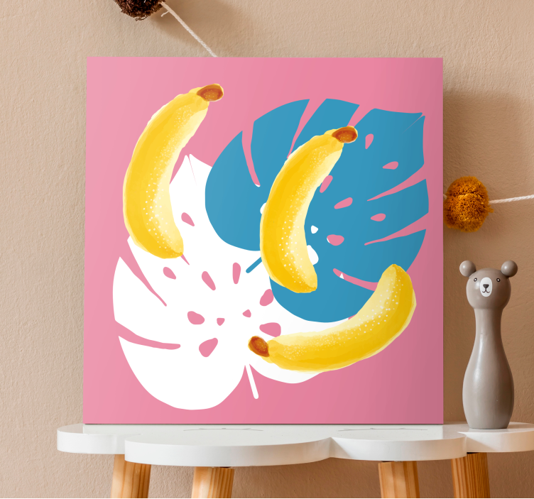 Obraz ovocie tropické banány na vystavenie - Tenstickers