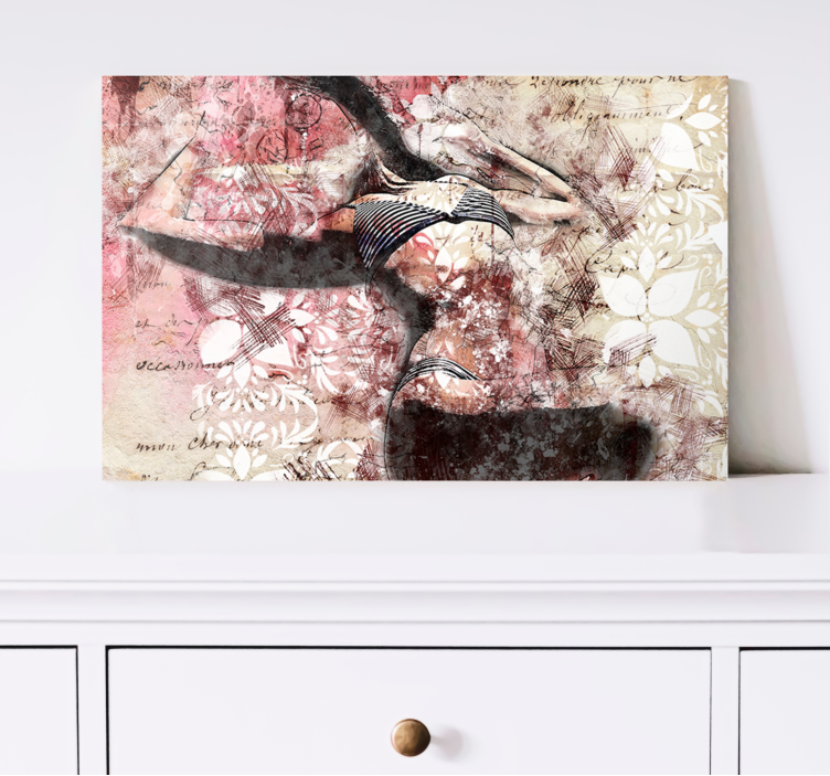 Obraz postavy tanečnej siluety - Tenstickers