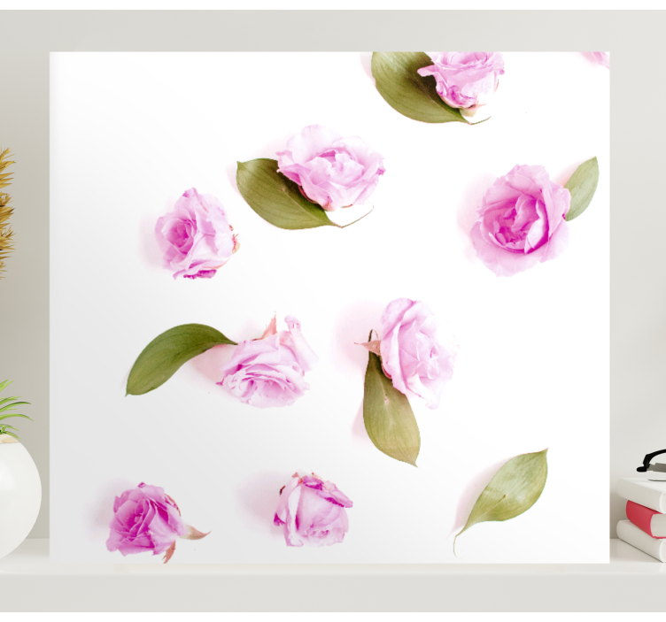 obraz na stenu rastliny jemné ružové ruže - Tenstickers