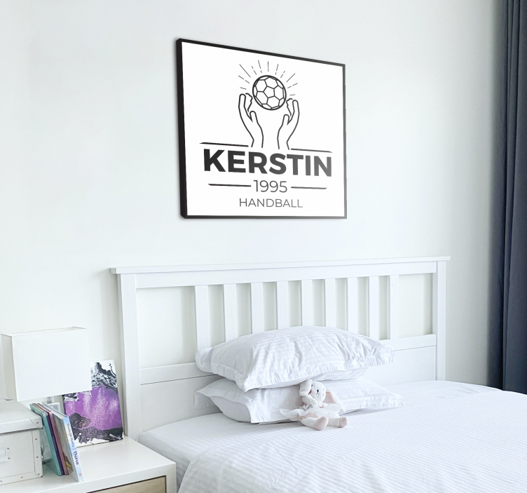 obraz pre teenagera personalizovaný dizajn hádzanej - Tenstickers