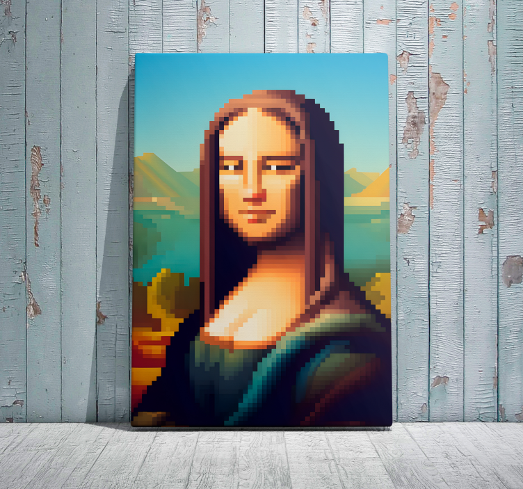 umelecký obraz gioconda pixel art - Tenstickers