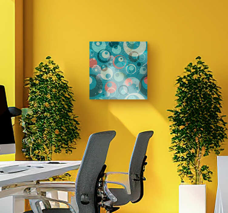 umelecký obraz kruhy abstraktné - Tenstickers