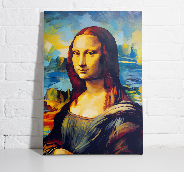 umelecký obraz štýl impresionizmu mona lisa - Tenstickers
