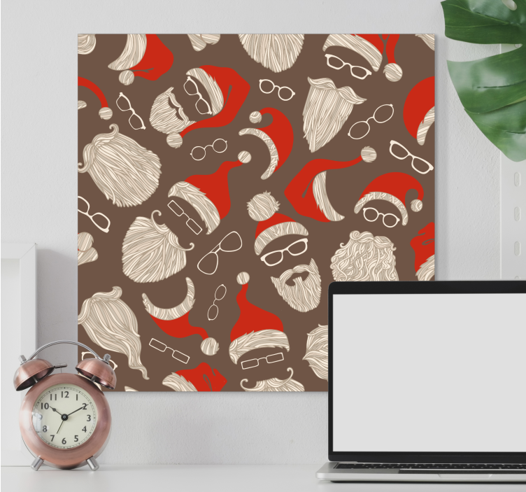 Obraz zvierat veselých tvárí santa - Tenstickers