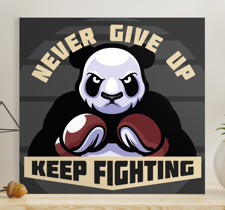 obraz zvierat motivácia panda boxu - Tenstickers