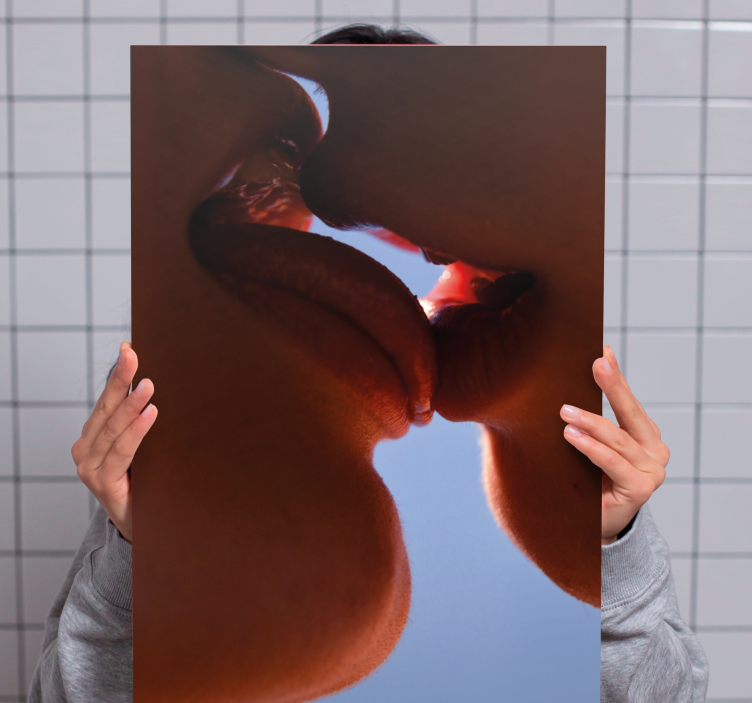 Opačný bozk, 3d tlač na obrazy na stenu - Tenstickers