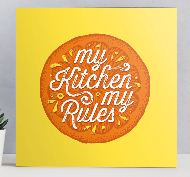 Oranžové ručné kuchynské plátno na ovocie - Tenstickers