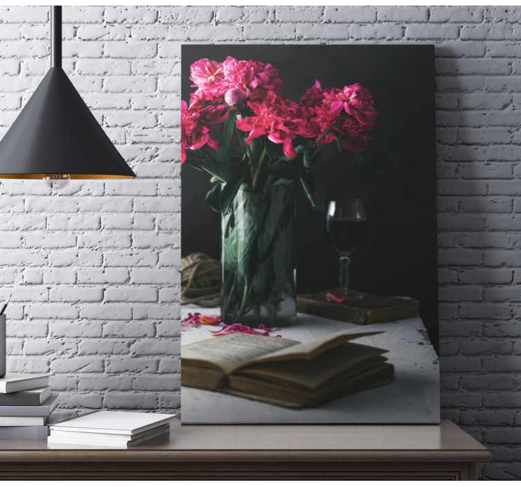 Pohár na víno a vázové ovocné obrazy na stenu - Tenstickers