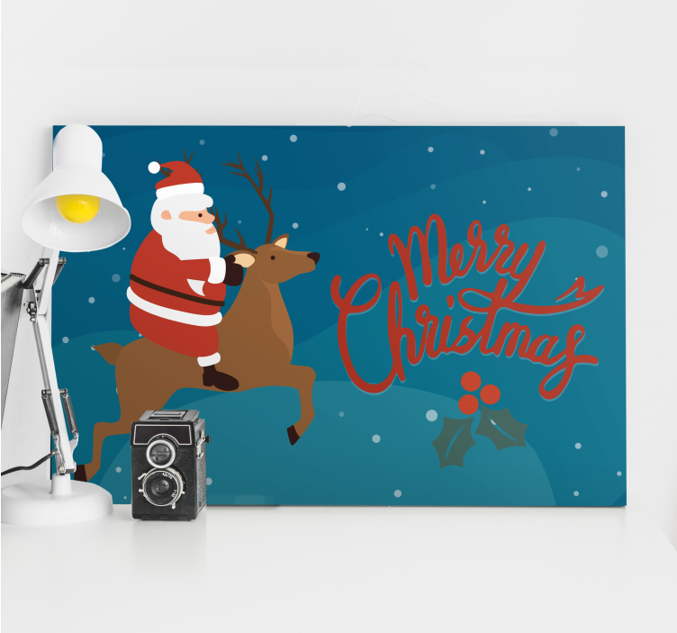 Santa claus sobie vianočné výtlačky na obrazy na stenu - Tenstickers