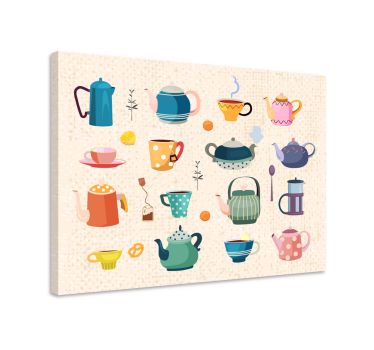 Vintage kuchynský čaj vintage tapety - Tenstickers