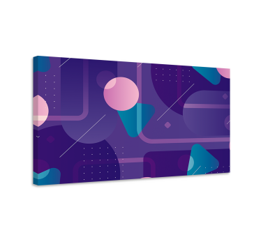 Moderné geometrické čiary prechody obrazy na stenu umenie - Tenstickers