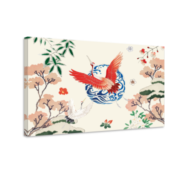 Chinoiserie vintage potlače na stenu - Tenstickers