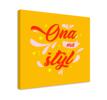 Obraz Ona má štýl - Tenstickers