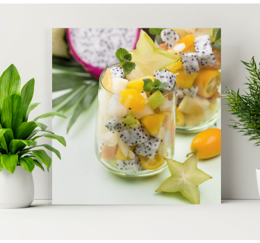 Mango a zelené poháre ovocné obrazy na stenu umenie - Tenstickers