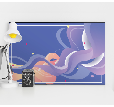 Moderné vlny gradientné obrazy na stenu umenie - Tenstickers