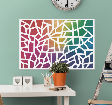 Mosaico de colores foto mozaikové plátno - Tenstickers
