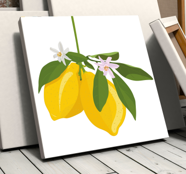 Plátno ovocia z citrónovníka umenie - Tenstickers