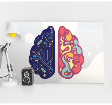 Technológia mozog abstraktné rámované steny umenie - Tenstickers