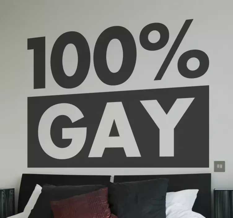 100% gay - Tenstickers