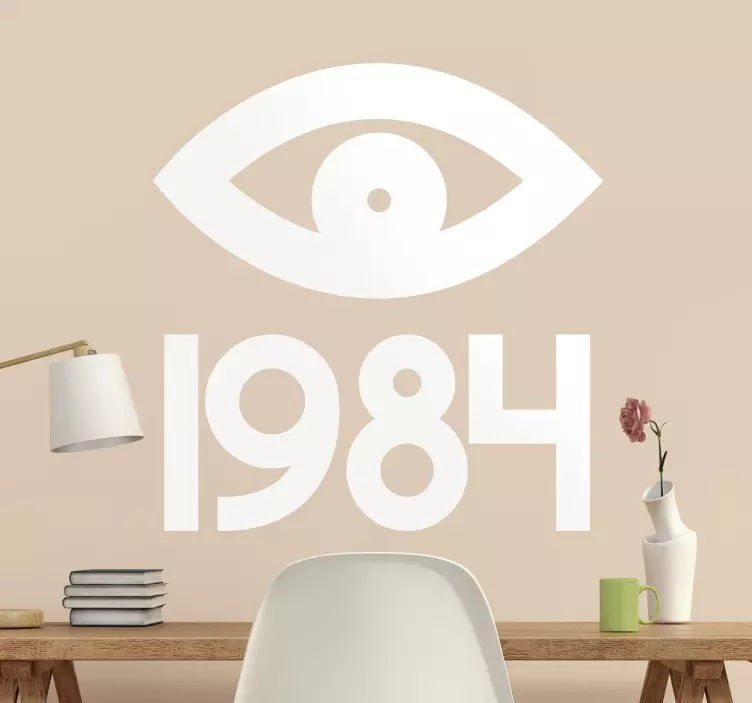 1984 samolepka na oči orwell - Tenstickers