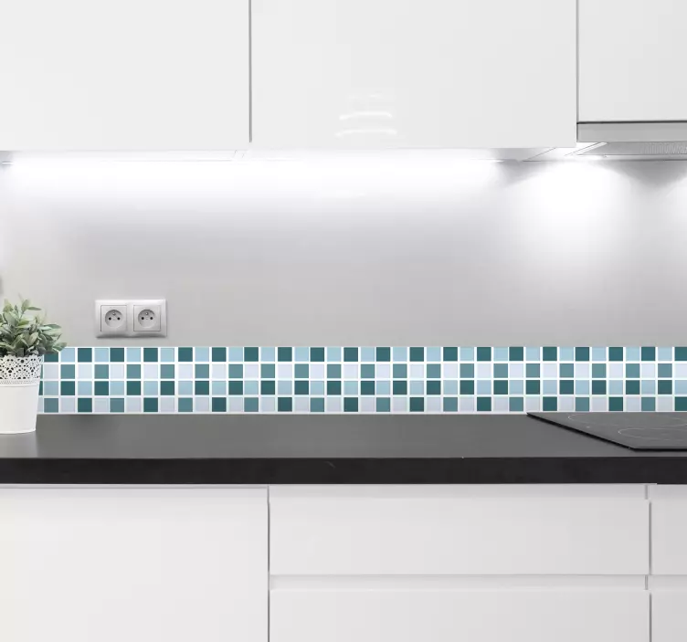 Prenosné dlaždice z mozaiky v kúpeľni - Tenstickers