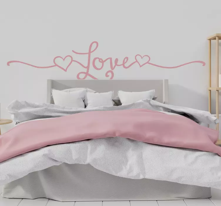 Nálepka s láskou štýlové vyhlásenie o láske na stene - Tenstickers
