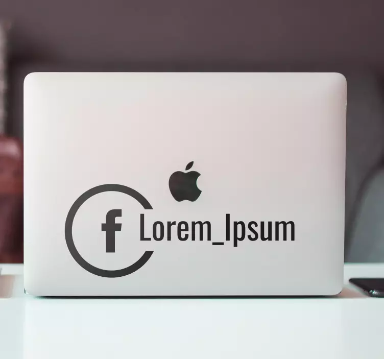 Facebook nálepka na okno pre firmy - Tenstickers