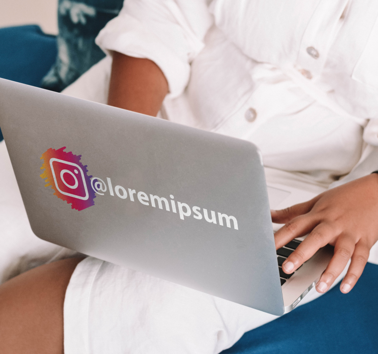 Logo sociálnej siete instagram vinylová značka - Tenstickers
