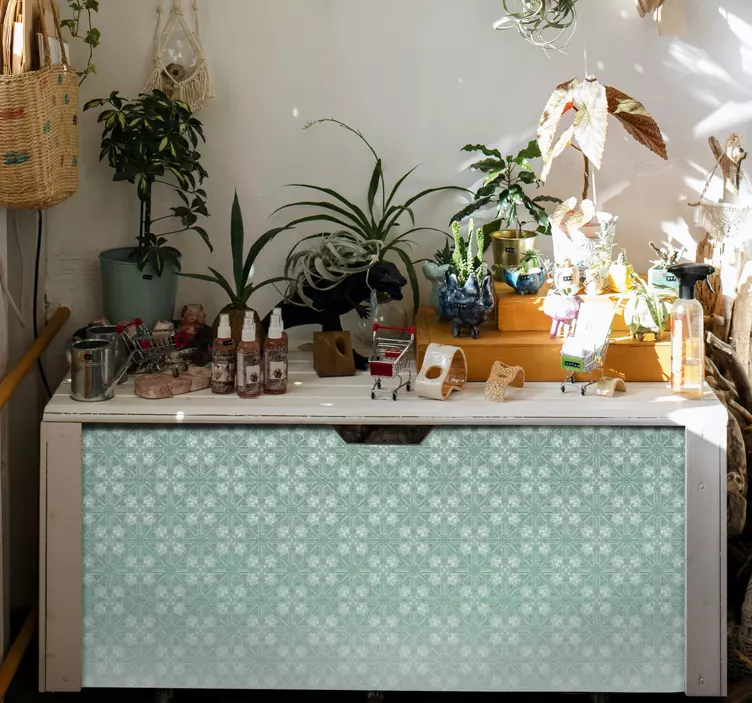 Nálepky na nábytok kvetinový vzor s prechodom - Tenstickers