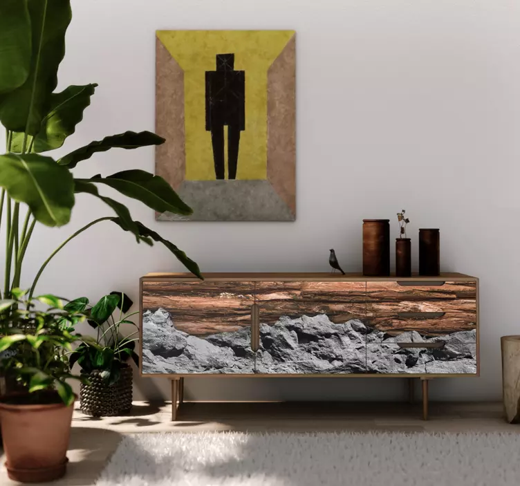 Nálepky na nábytok palivové drevo a kameň - Tenstickers