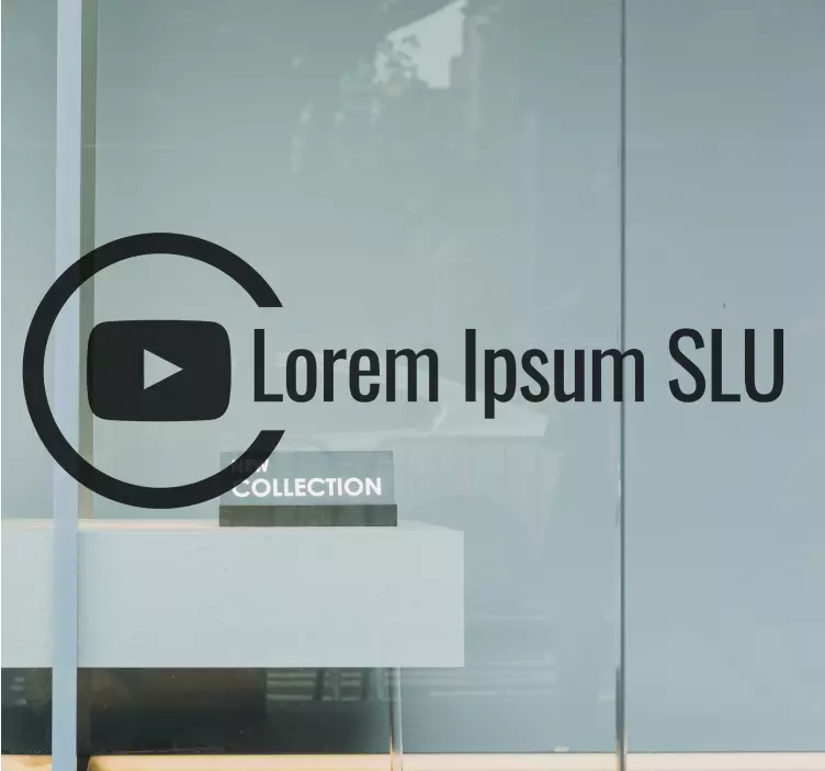 Nálepka na výklady značkového kanála - Tenstickers