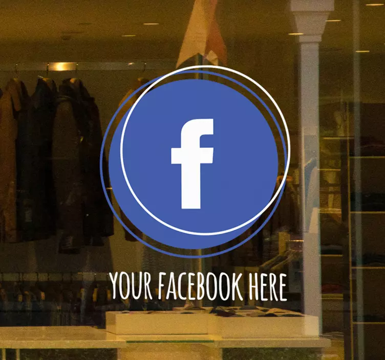 Nálepka na výklady sociálnych médií - Tenstickers