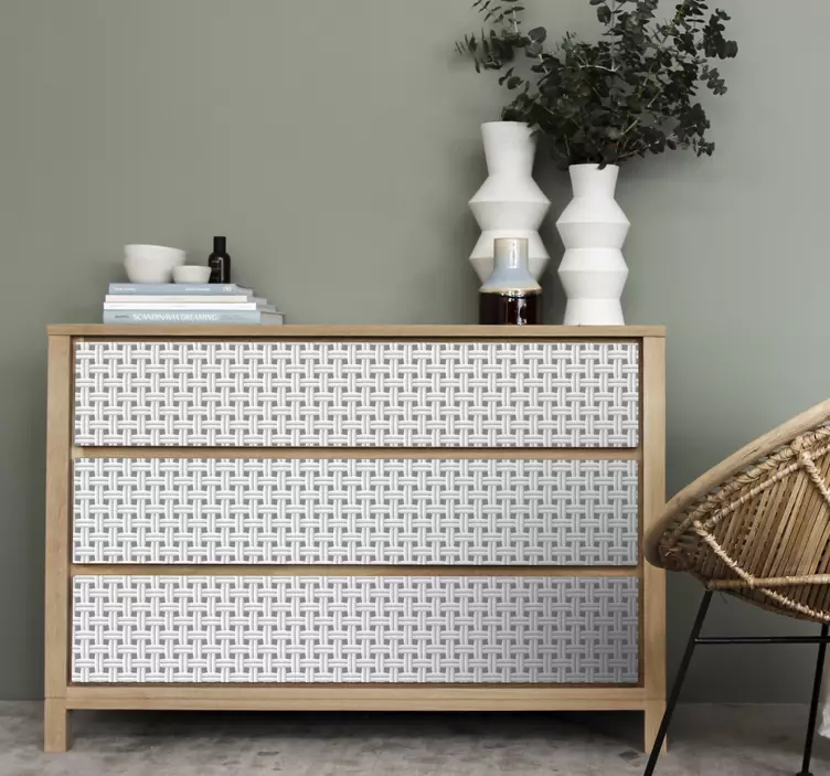 Nálepky na nábytok tkaný textúrovaný vzor - Tenstickers