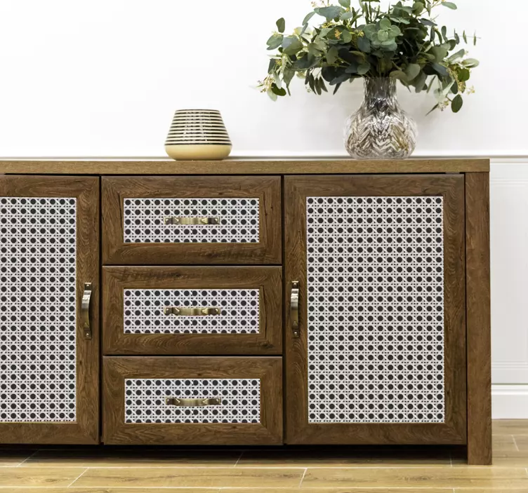 Nálepky na nábytok moderný listový vzor - Tenstickers