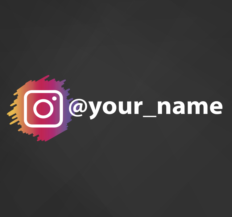 Logo sociálnej siete instagram vinylová značka - Tenstickers