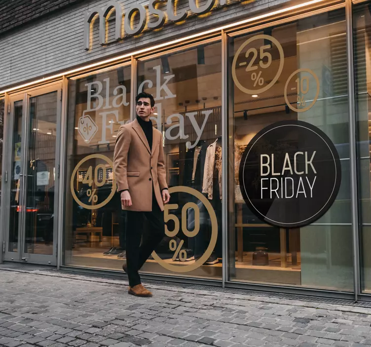 Samolepka na čierny piatok promo - Tenstickers