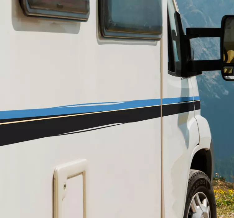 Nálepka s karavanom na postranných pásoch - Tenstickers