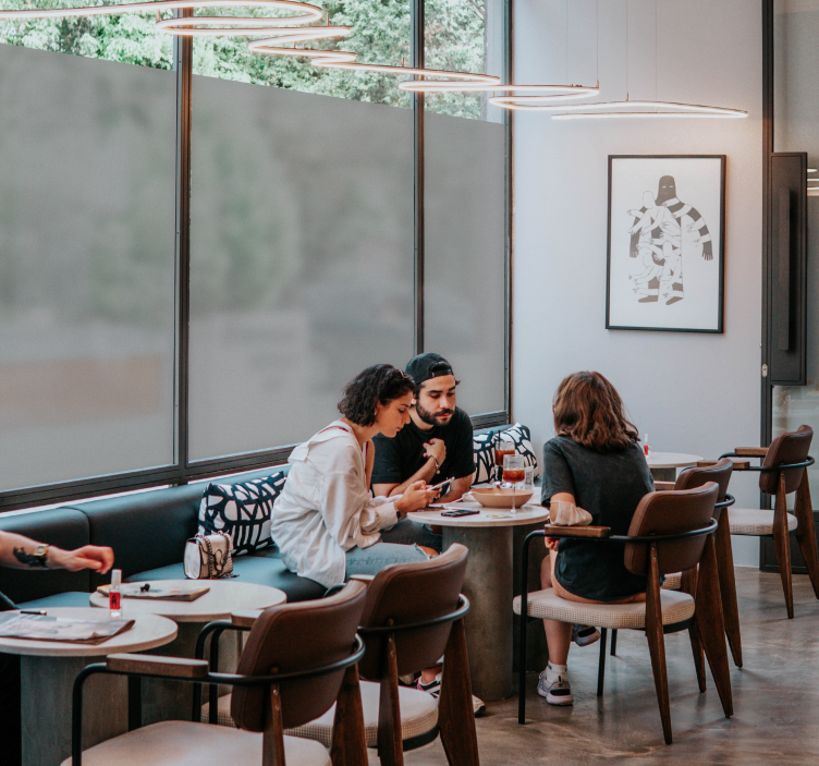 Priesvitná nálepka na sklo - Tenstickers