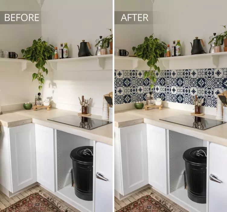 štítok na dlaždice z klavírneho cementu - Tenstickers