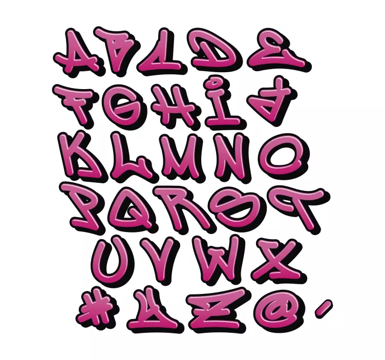 Nálepka s graffiti pre dievčatá - Tenstickers