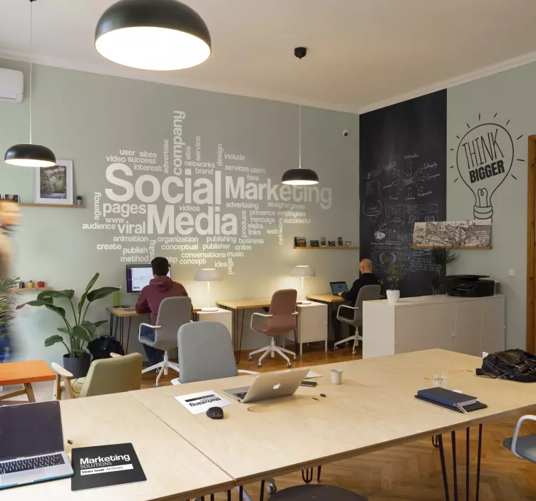 Myslím väčšiu nálepku na stenu - Tenstickers