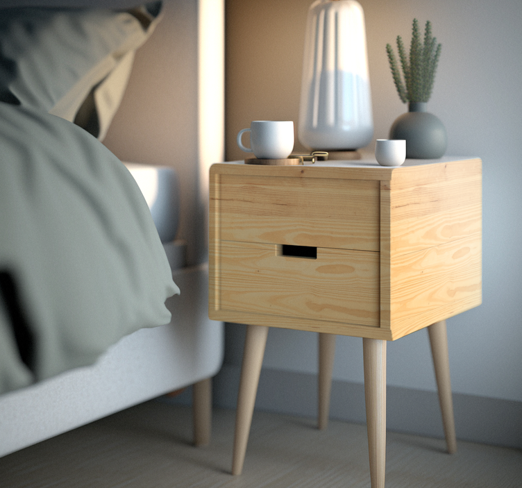 nálepky na nábytok madera clara - Tenstickers