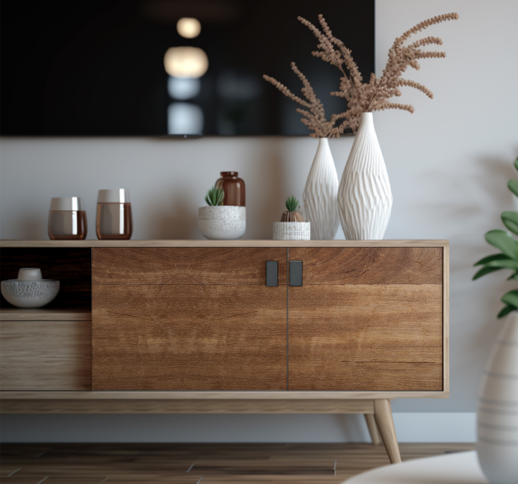 nálepky na nábytok textúra madera marrón - Tenstickers