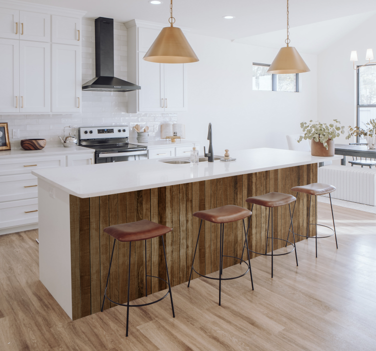 Nálepka na nábytok listones de madera - Tenstickers