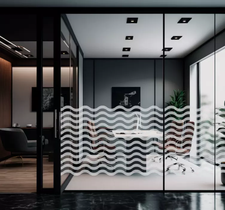 nálepka na okno translúcido ondas - Tenstickers